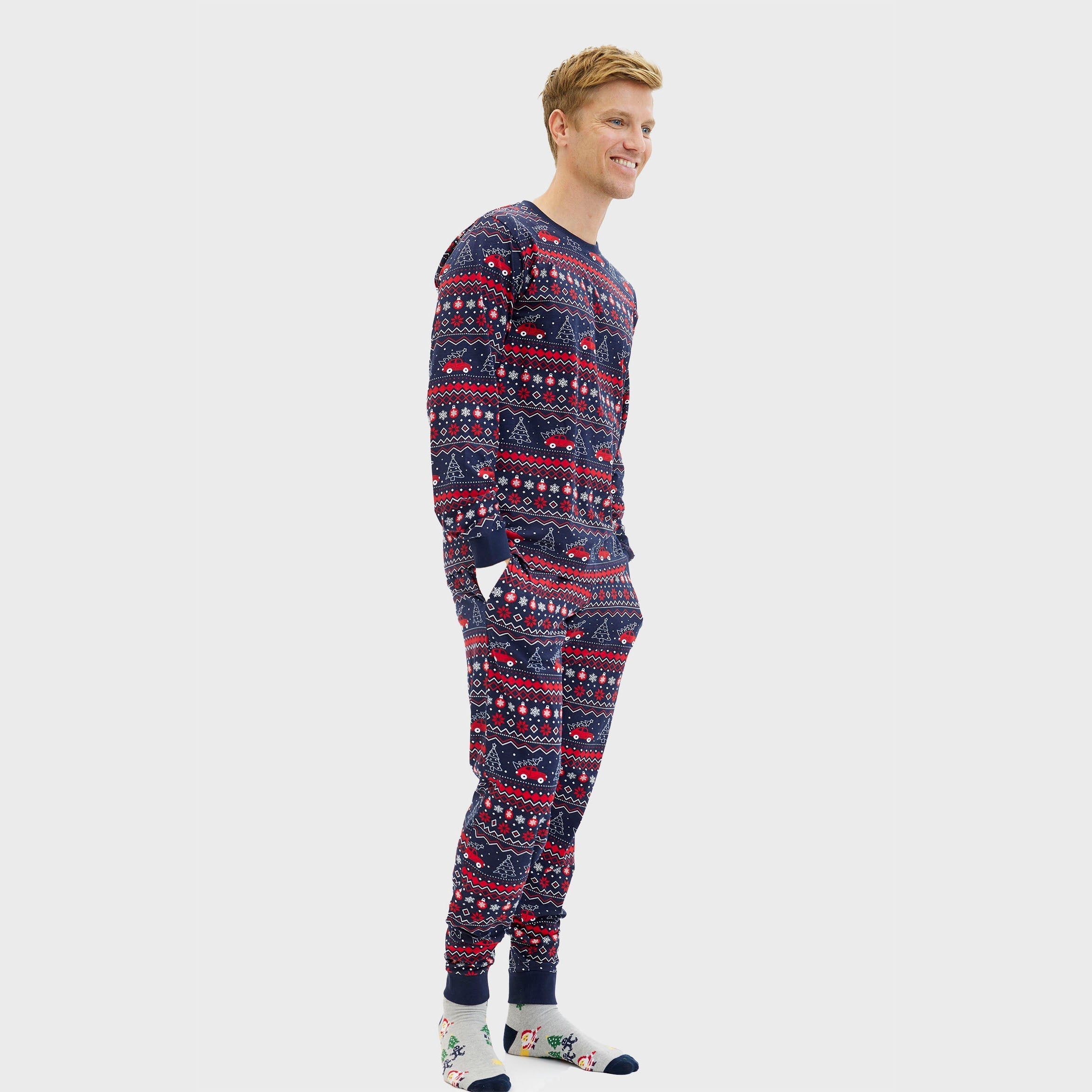Driving home for Kerst pyjama - Heren.